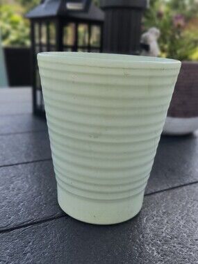 Made in Germany Flower Pot Planter Pottery Vase Silent Green 6" Tall